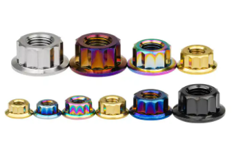 Titanium M5 Flange 12 Point Nuts